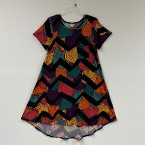 LuLaRoe Swing Dress Abstract Sz XL